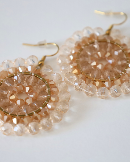 Boho Ohrringe Champagner