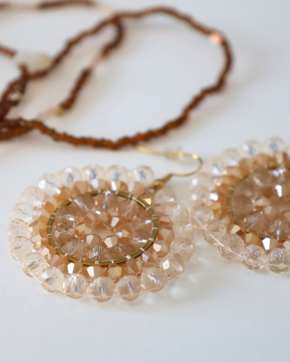 Boho Ohrringe Champagner