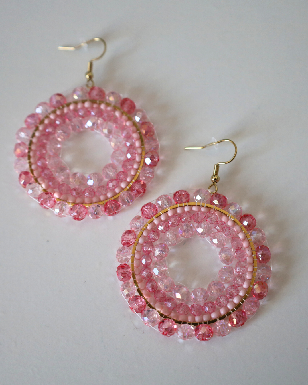 Boho Ohrringe Rosa