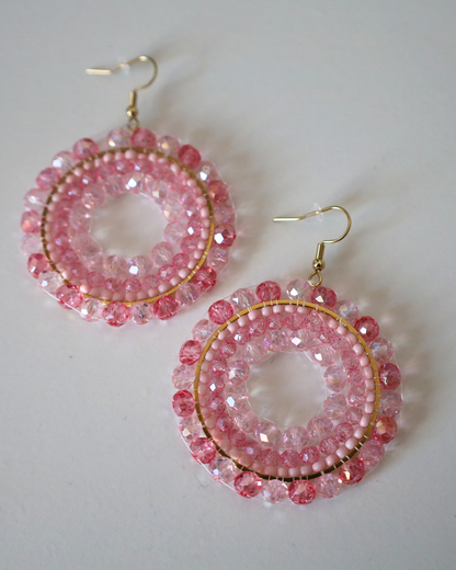 Boho Ohrringe Rosa