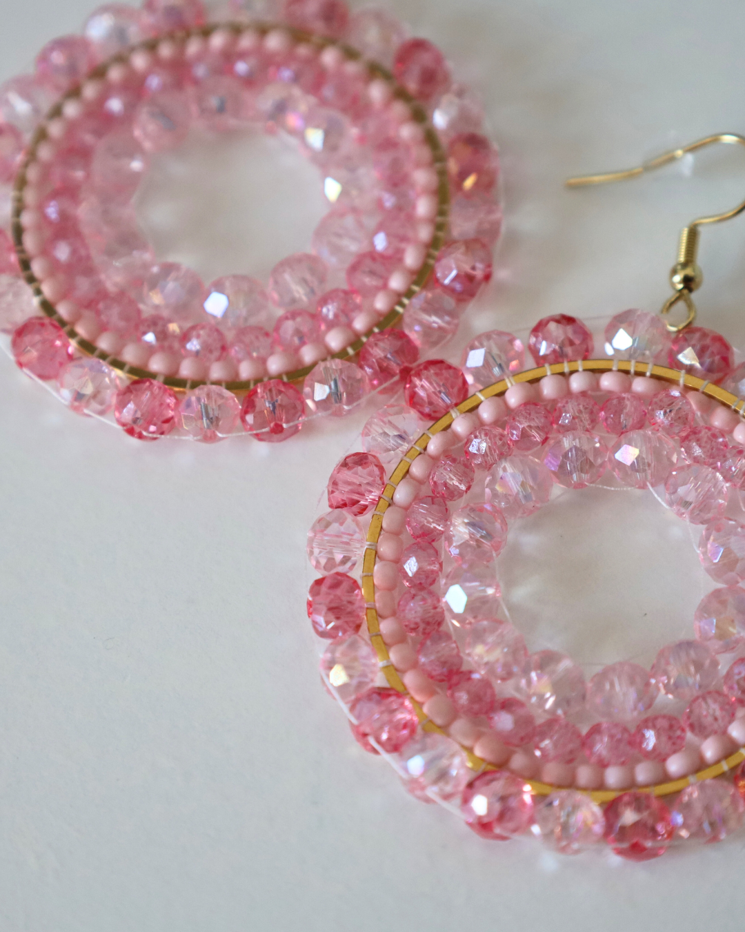 Boho Ohrringe Rosa